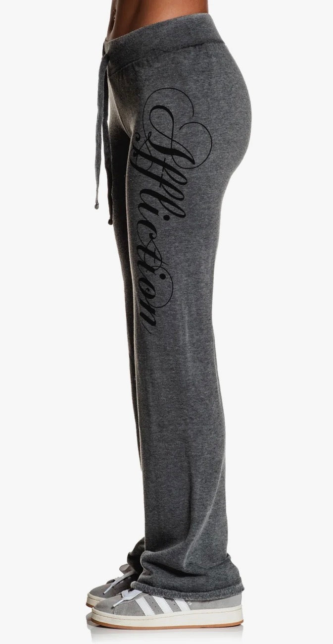 Affliction Clothing- Roses are Dead Grey Lounge Pants- Large