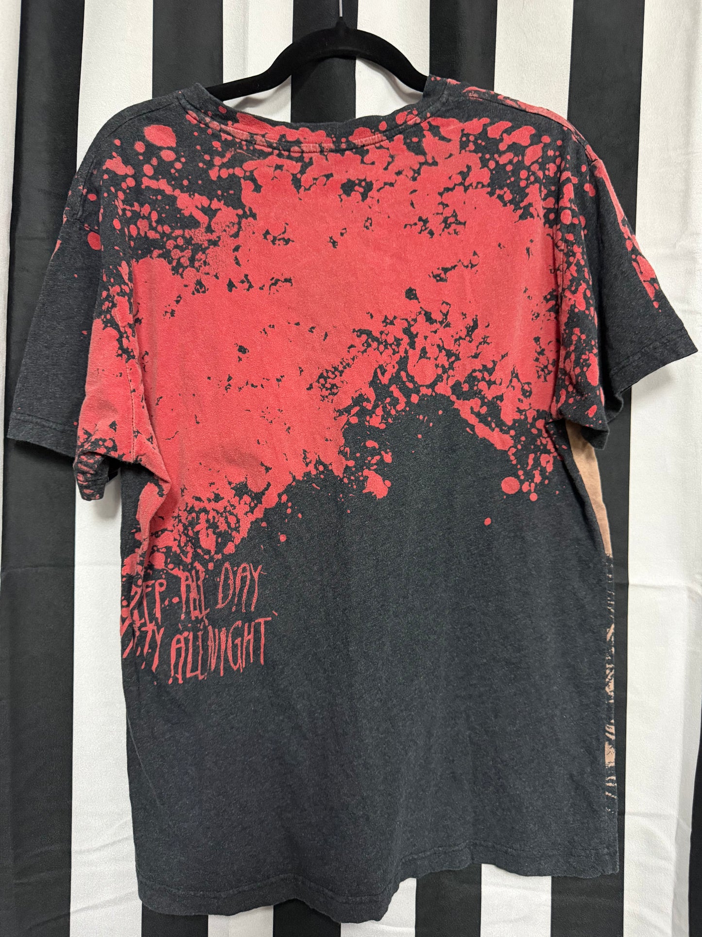 RARE Vintage Iron Fist The Lost Boys Blood Spatter Vampire AOP T-Shirt- Large