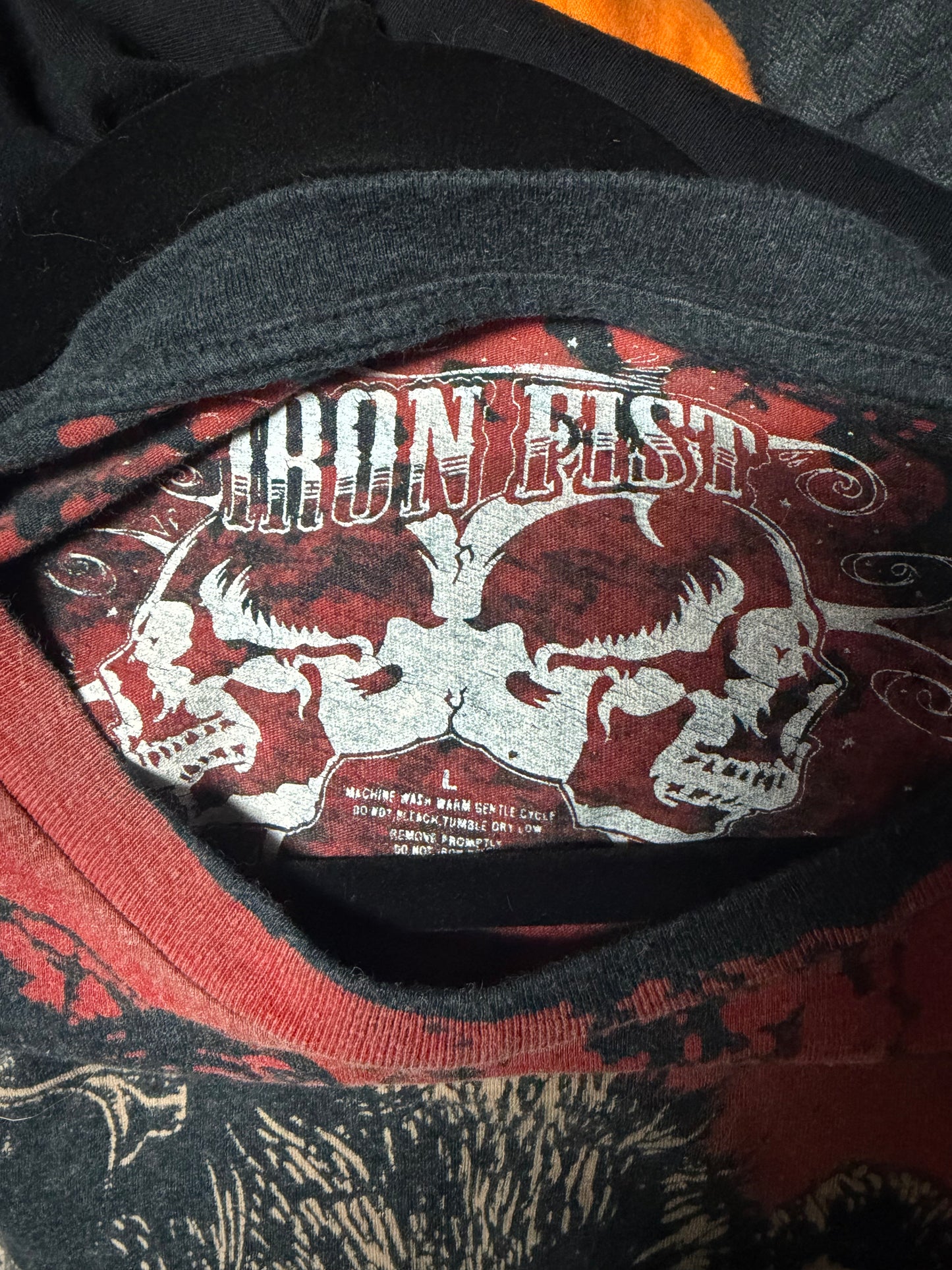 RARE Vintage Iron Fist The Lost Boys Blood Spatter Vampire AOP T-Shirt- Large