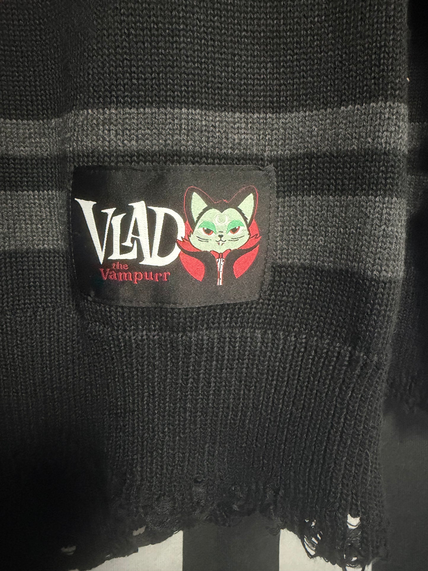Vlad Coffin Knit Sweater- Killstar- XS