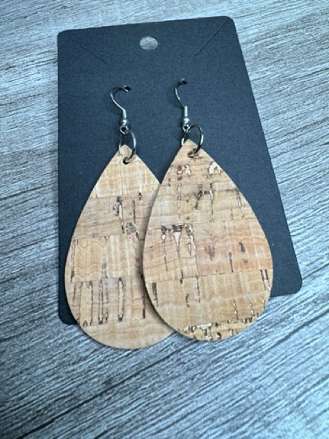 Corkboard Leatherette Earrings