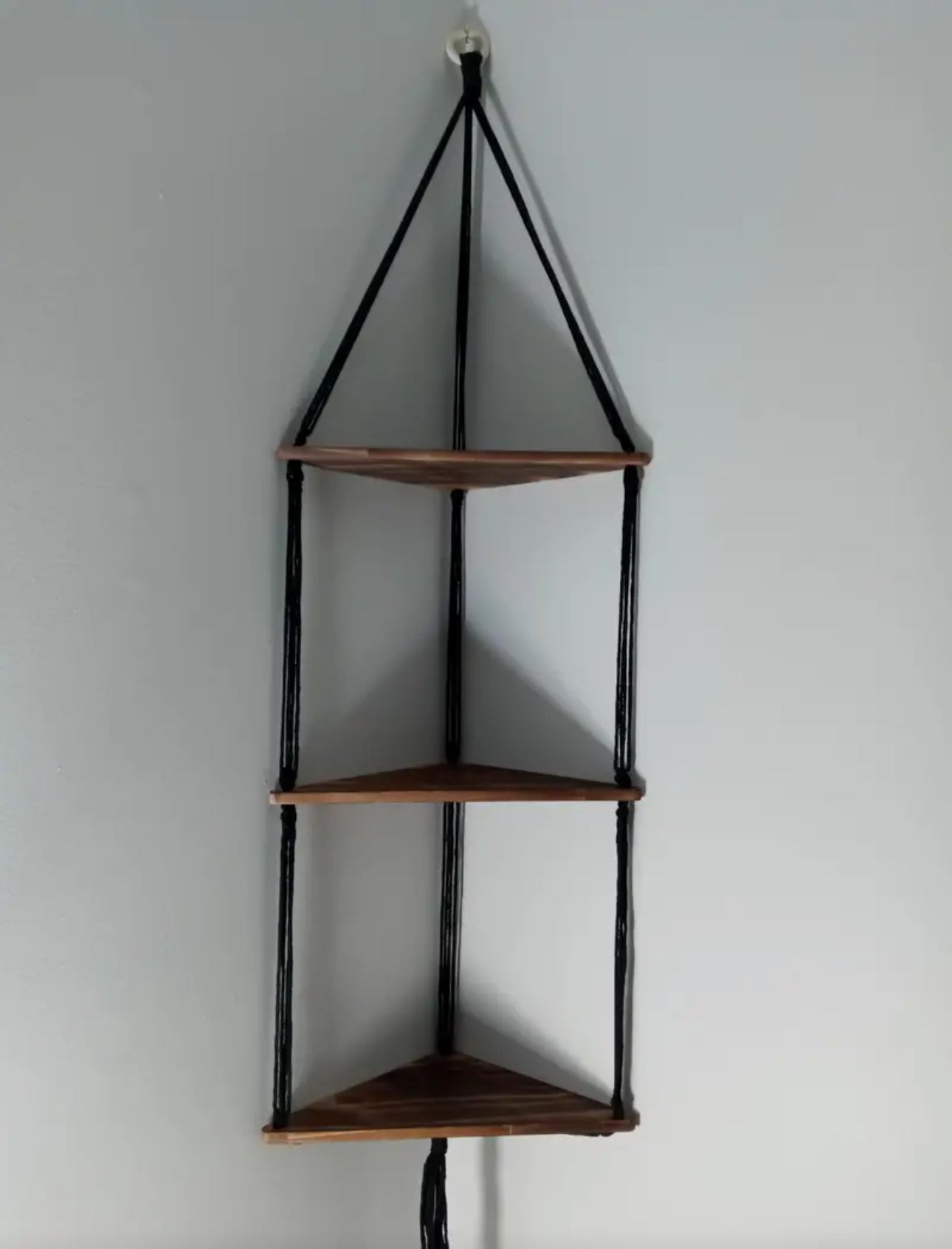 Bohemian Triangle Wooden Floating Shelf