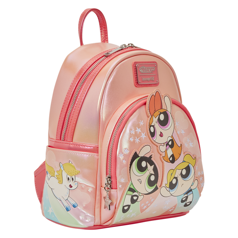 Loungefly- The Powerpuff Girls Exclusive Pearlescent Mini Backpack