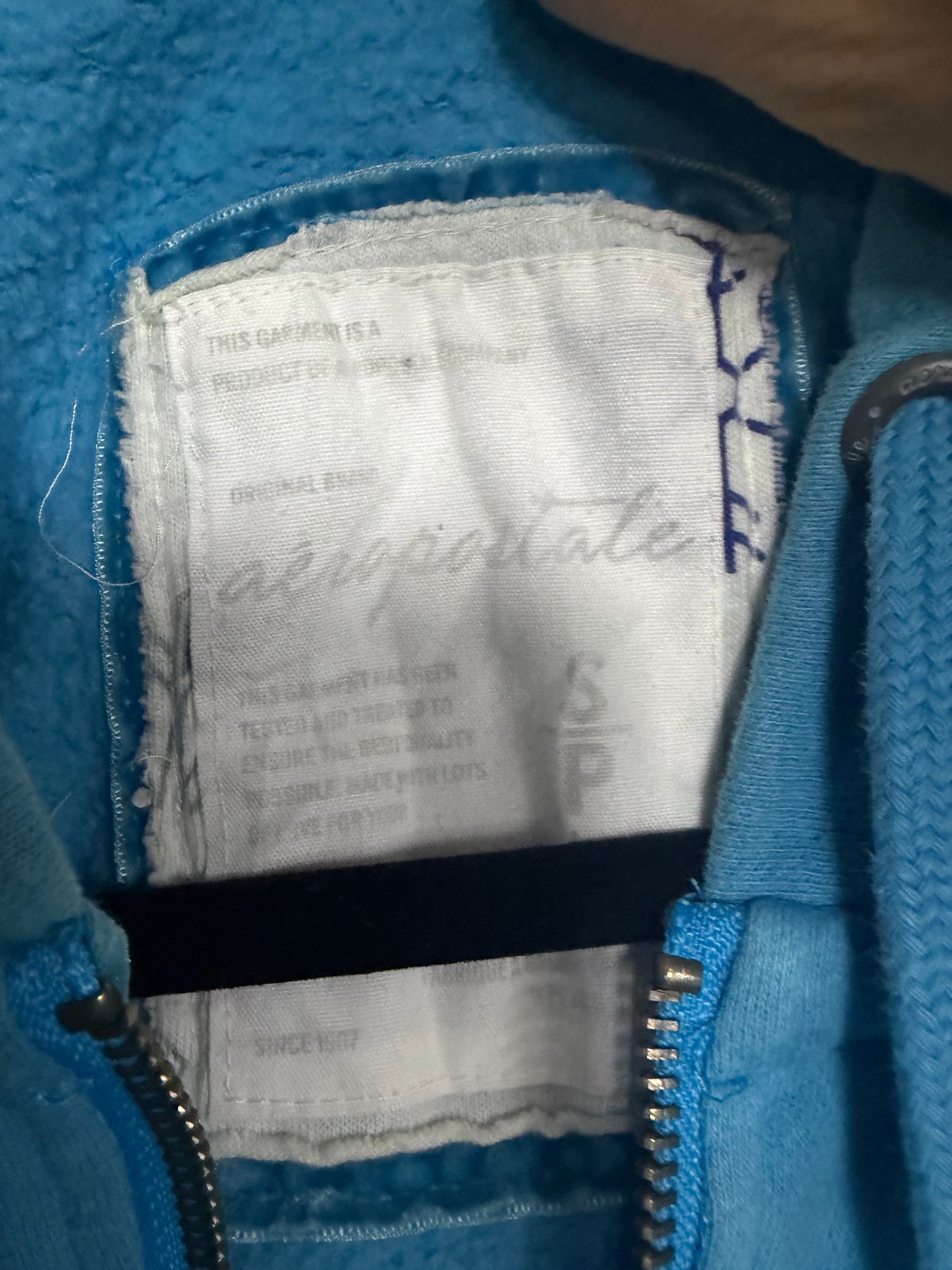Grail Light Blue Snowflake Aero Half Zip- Size Small