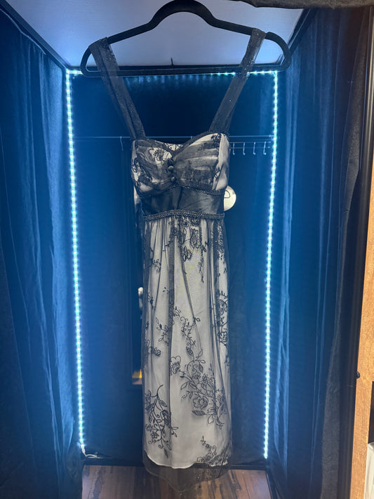 Teeze Me- Goth Prom Dress- Size Med