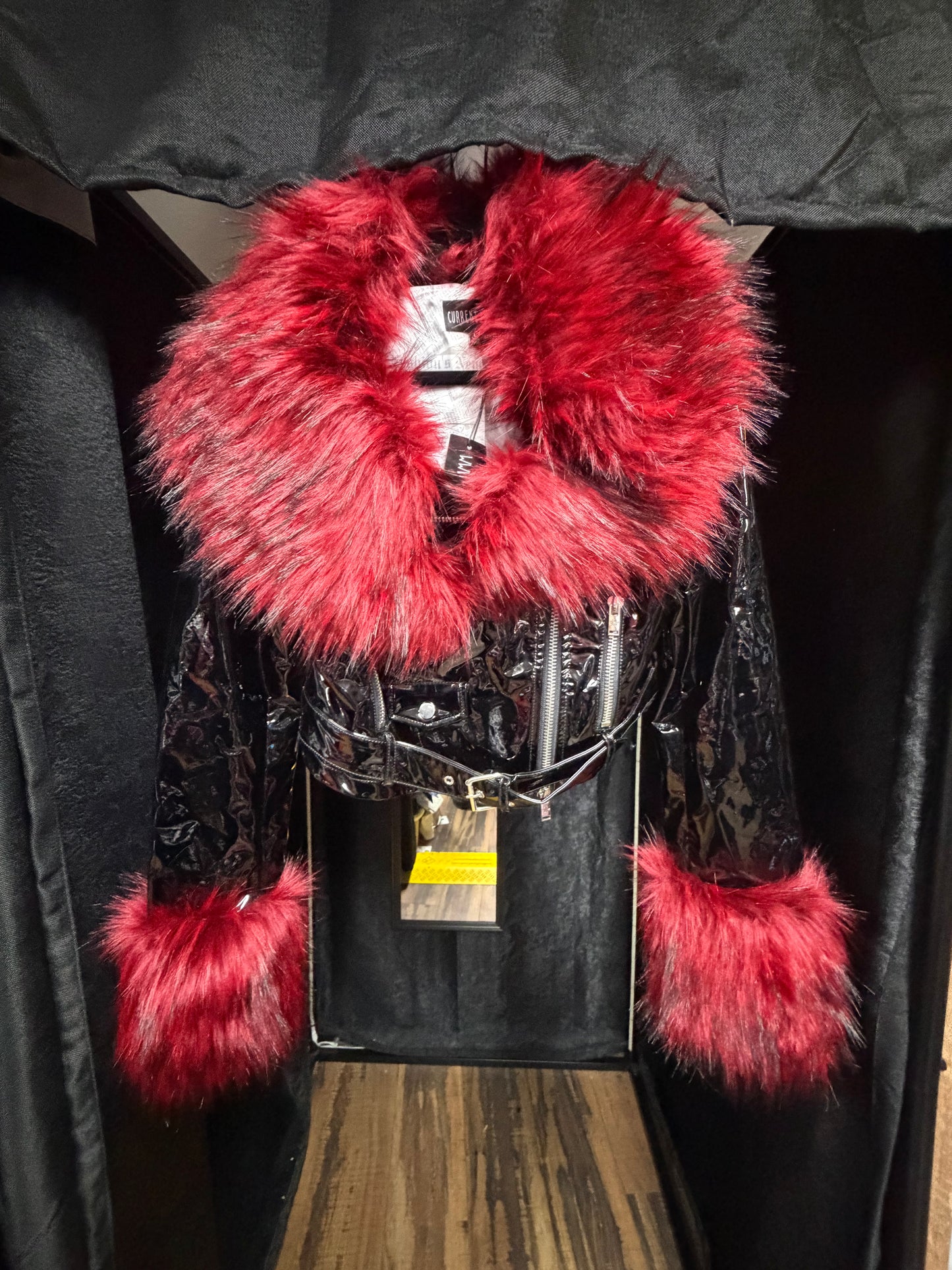 She's The Scene Faux Fur Jacket- Size Large