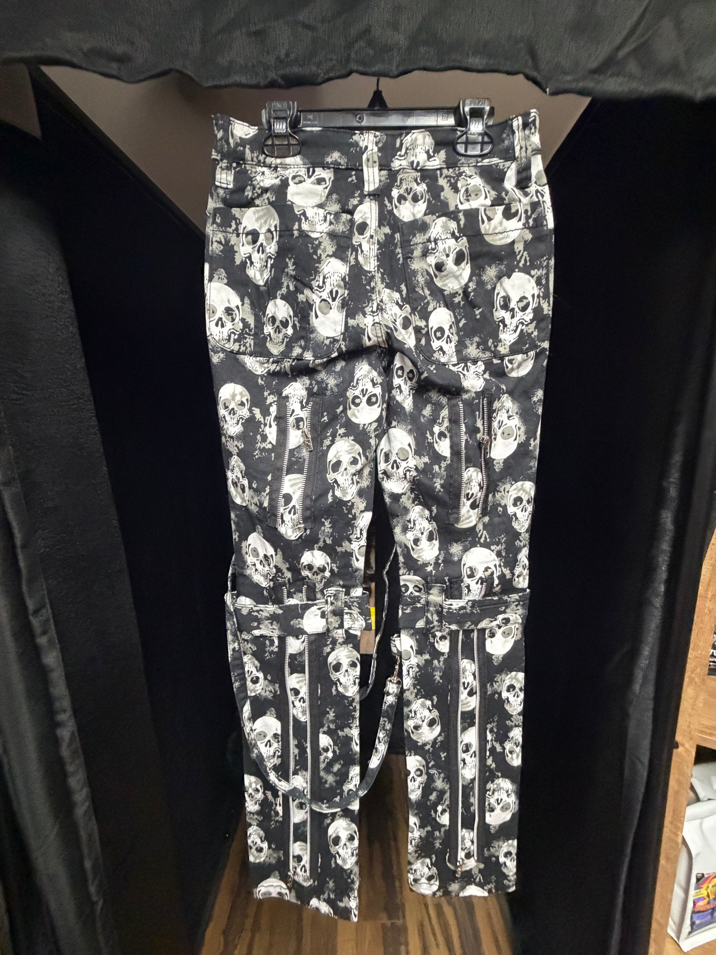 Tripp NYC Shadow Skulls Bondage Pants- Size 24