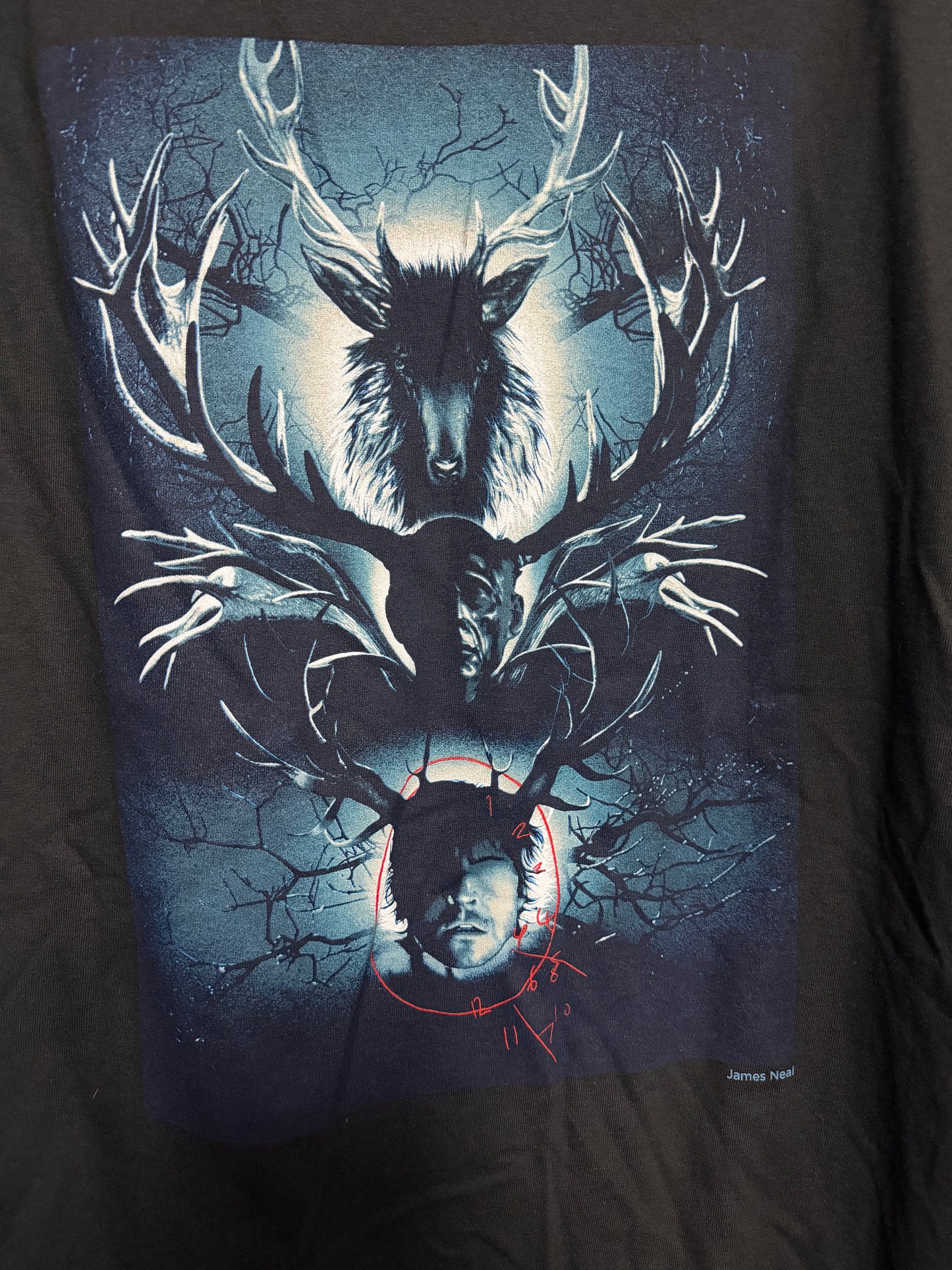 Hannibal Midnight Forest Shirt- Size XL