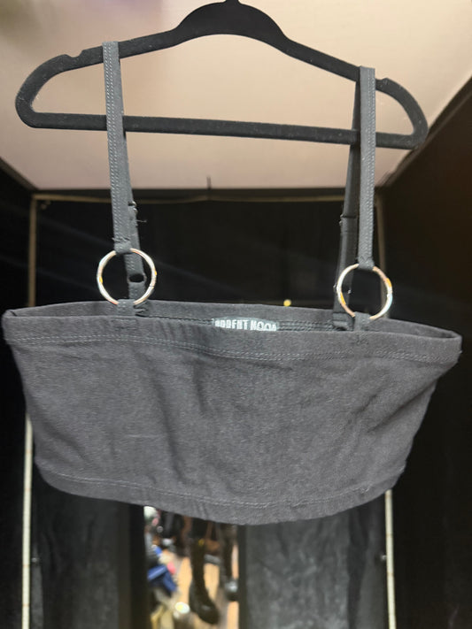 Current Mood- Black O-Ring Bralette Size XS