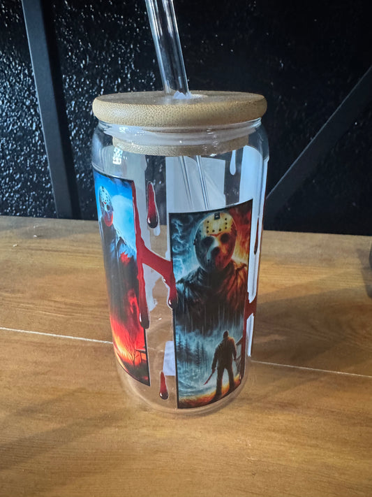 Jason Glass Cup with Straw