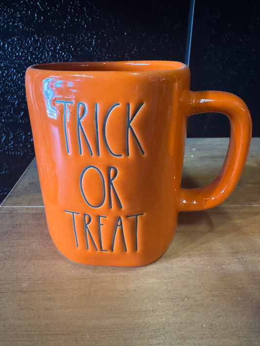 Rae Dunn - Orange Trick Or Treat Mug