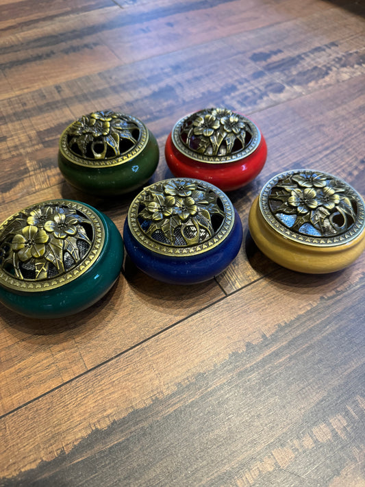 Floral Trinket/Incense Bowl