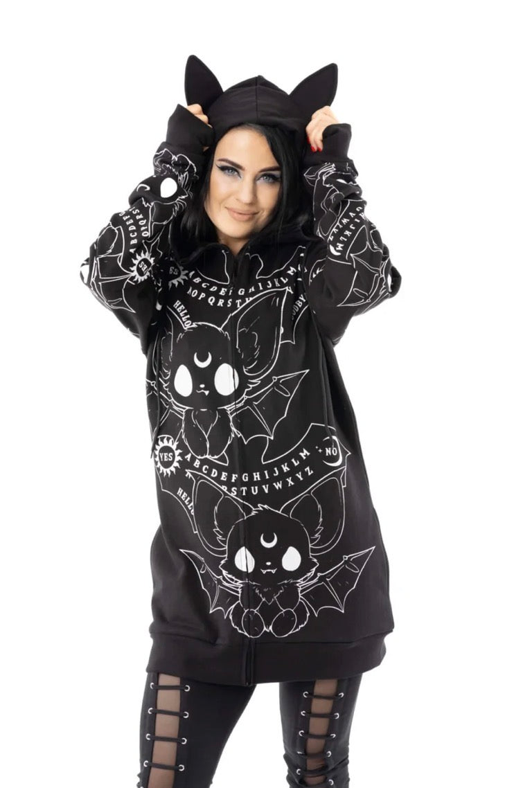 Heartless Ouija Bat Hoodie