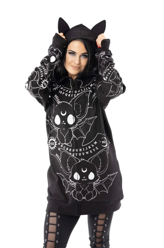 Heartless Ouija Bat Hoodie