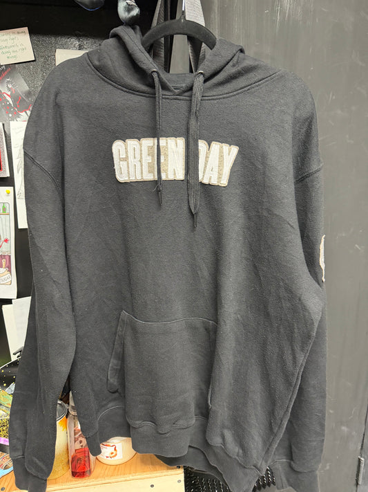 2019 Green Day Patch Hoodie - Size L