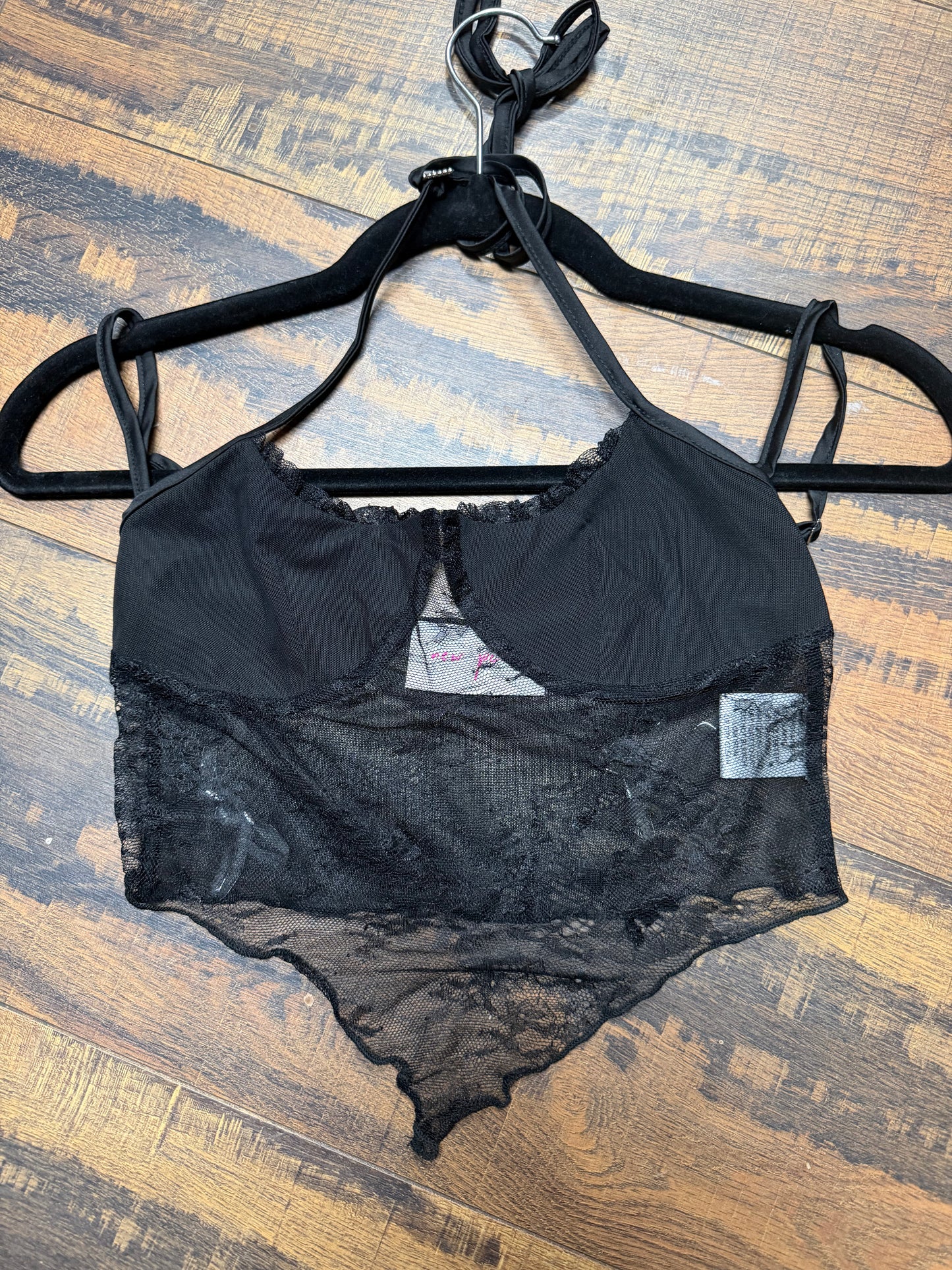 New Pink - Dollskill- Black Top -Size M