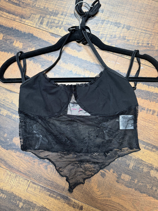 New Pink - Dollskill- Black Top -Size M