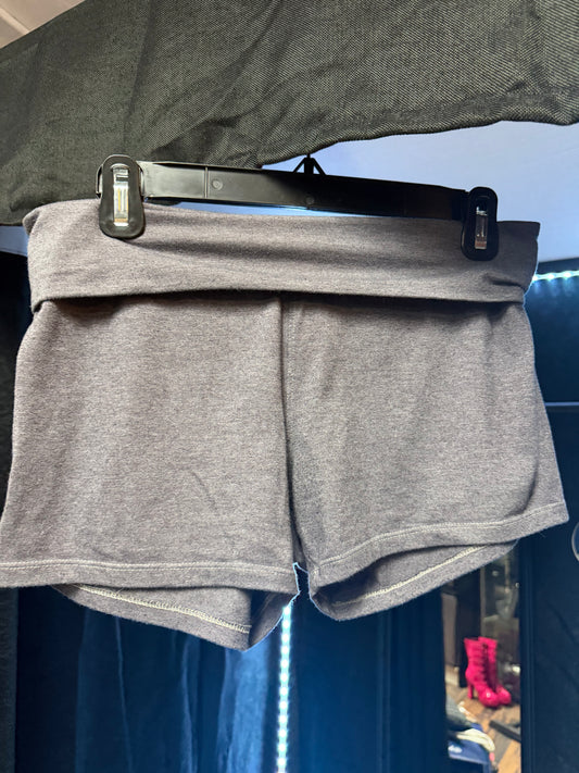 Popular 21 Foldover Shorts- GREY- Size L