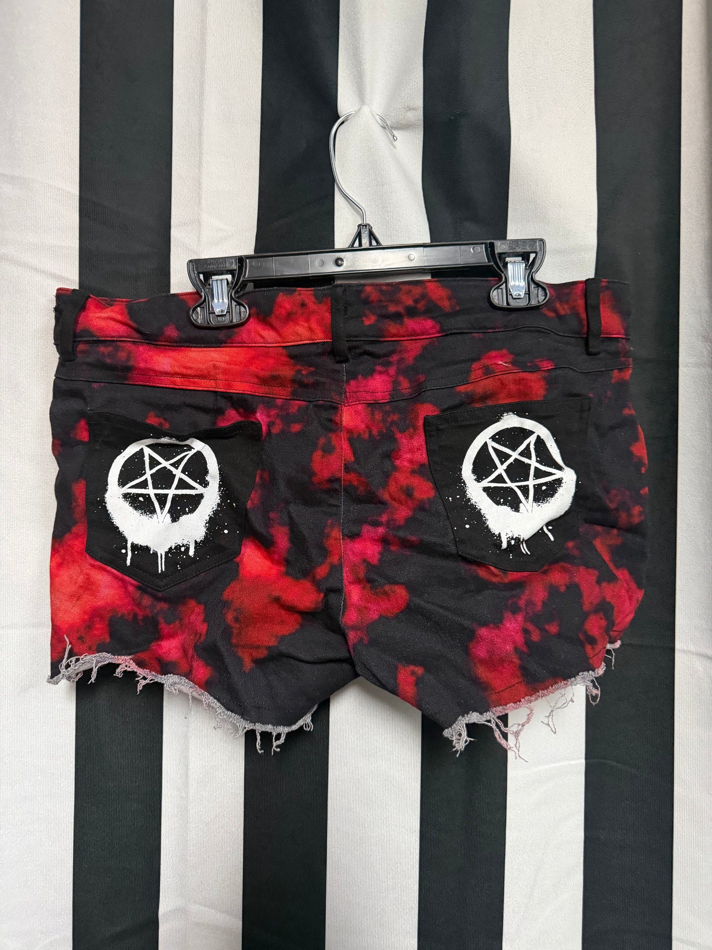 Too Fast Pentagram Shorts- XL