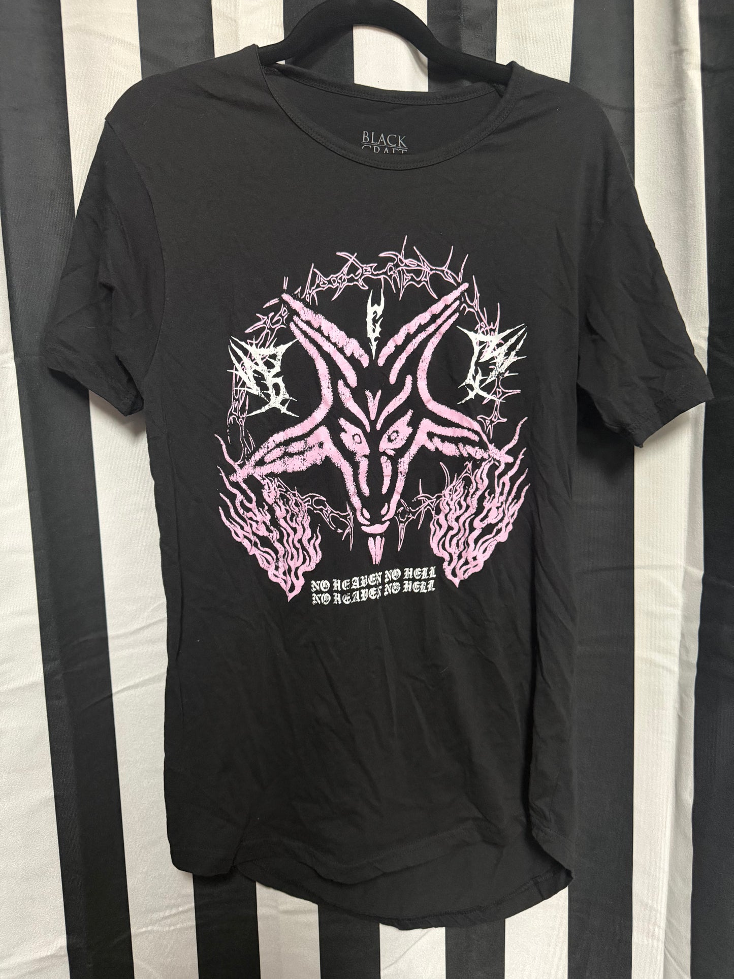 Blackcraft Cult "No Heaven No Hell" Baphomet Tee- Medium
