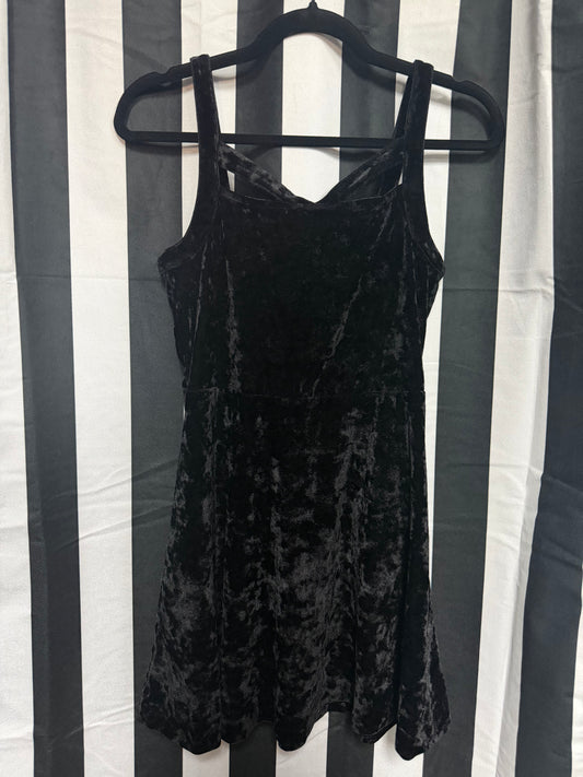 Forever 21 Velvet Crushed Goth Dress- Size M