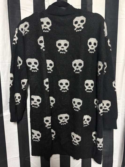No Boundries Skull Cardigan - Large