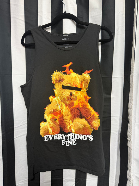 Nova Men- Everything is Fine Muscle Tank- Large