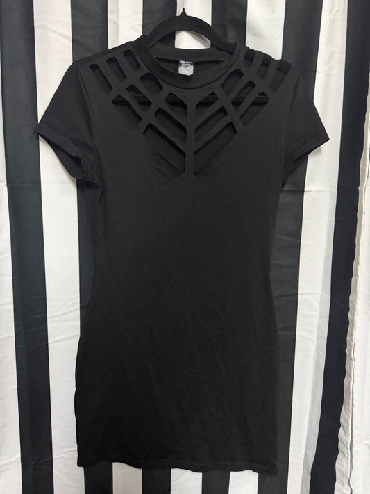 Too Fast Spiderweb Bodycon Dress- XL