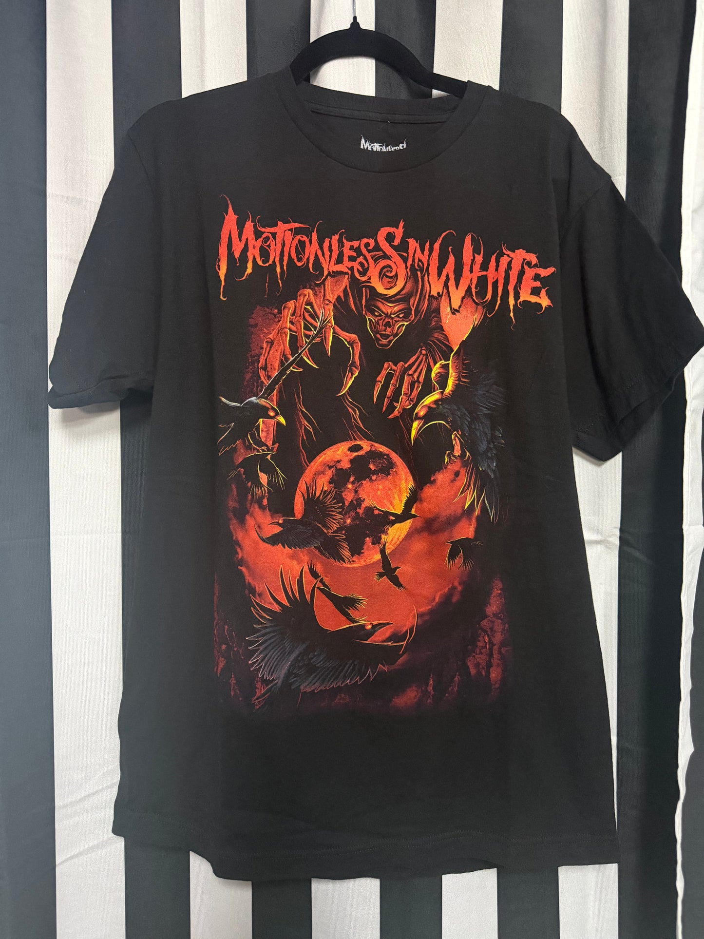 Motionless In White Raven Shirt - Size L