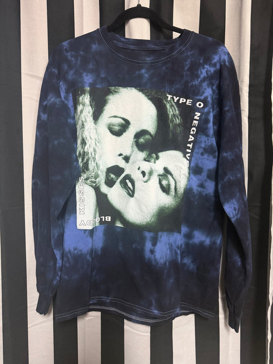 Type O Negative Long Sleeve Tie Dye Bloody Kisses- Size M