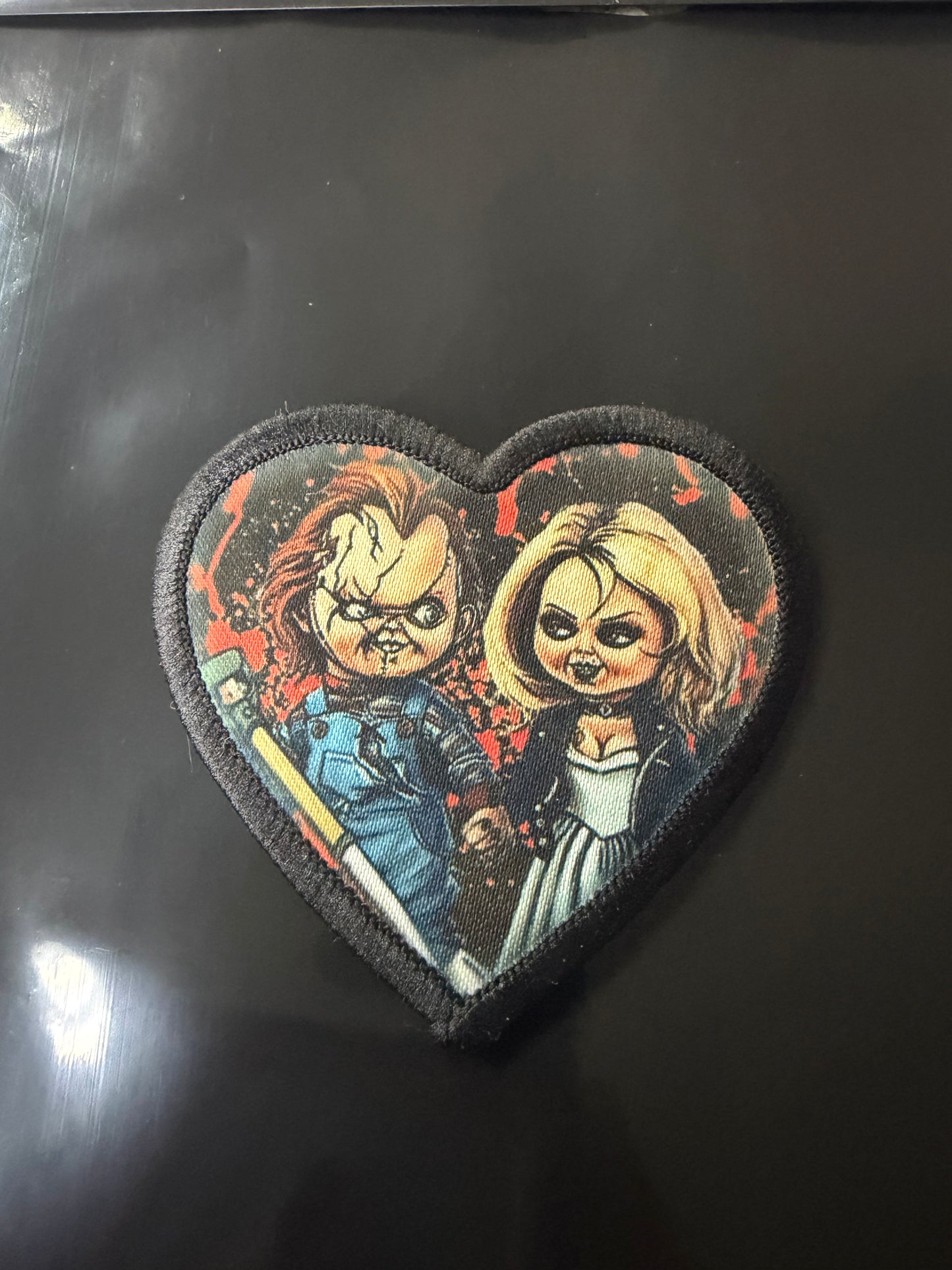 Chucky & Tiffany Heart Patch