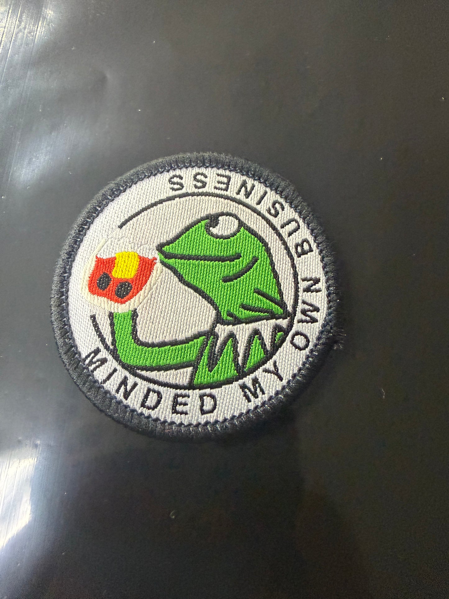 Minded My Own Business Kermit Patch