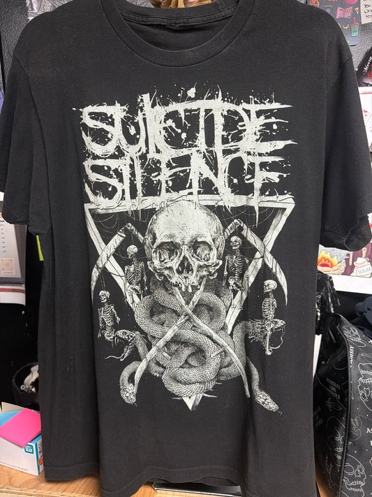 Suicide Silence Skull Tee- Size L