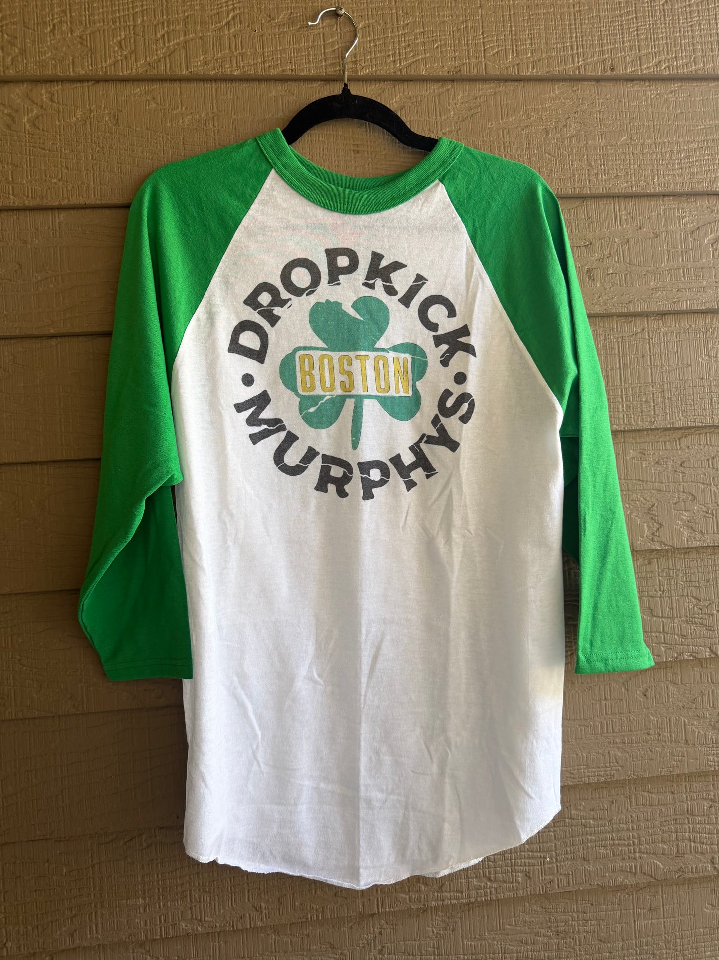 Dropkick Murphys Boston Shamrock Raglan- Medium