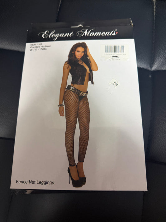 Elegant Moments- Fence Net Leggings- Black