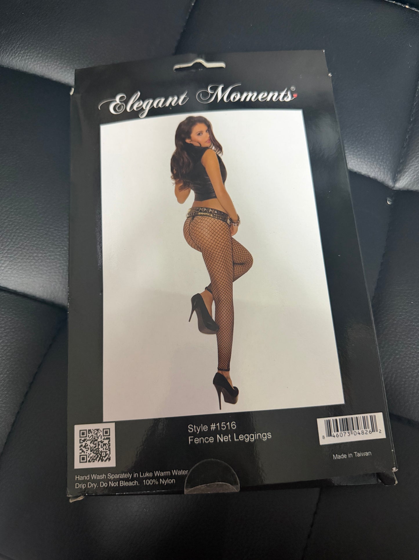 Elegant Moments- Fence Net Leggings- Black