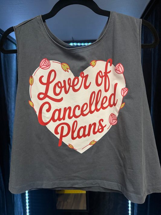 Lover Of Cancelled Plans Crop -Size XXL