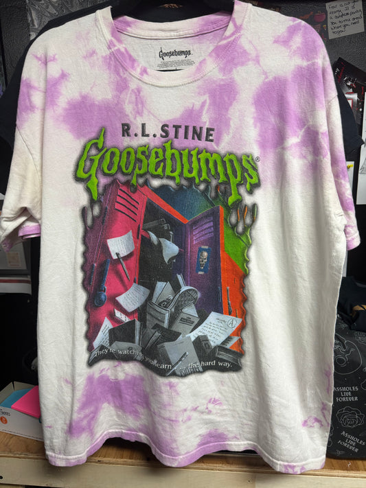 Official Goosebumps -Bleached Welcome to Dead House Shirt- Large