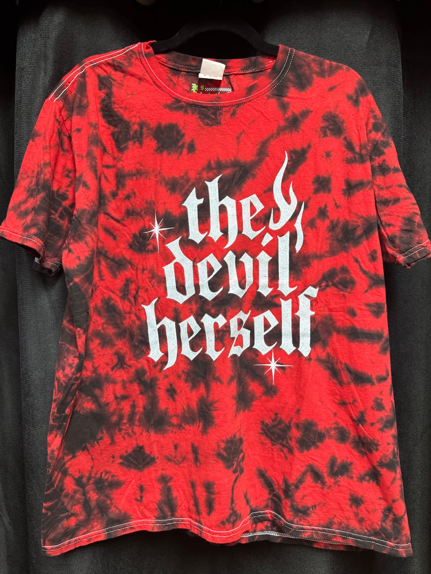 The Devil Herself Red/Black Tie Dye Unisex Shirt
