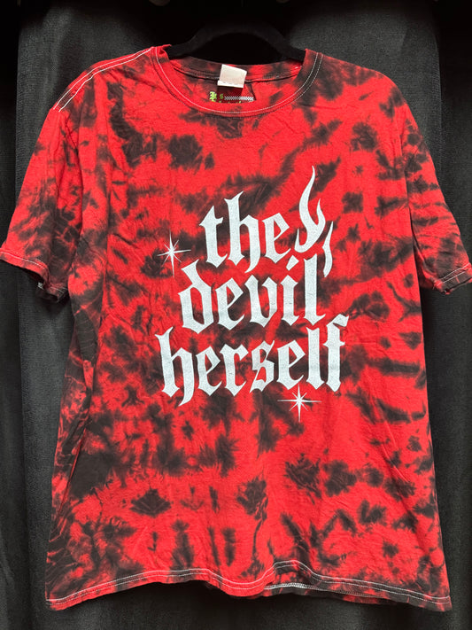 The Devil Herself Red/Black Tie Dye Unisex Shirt