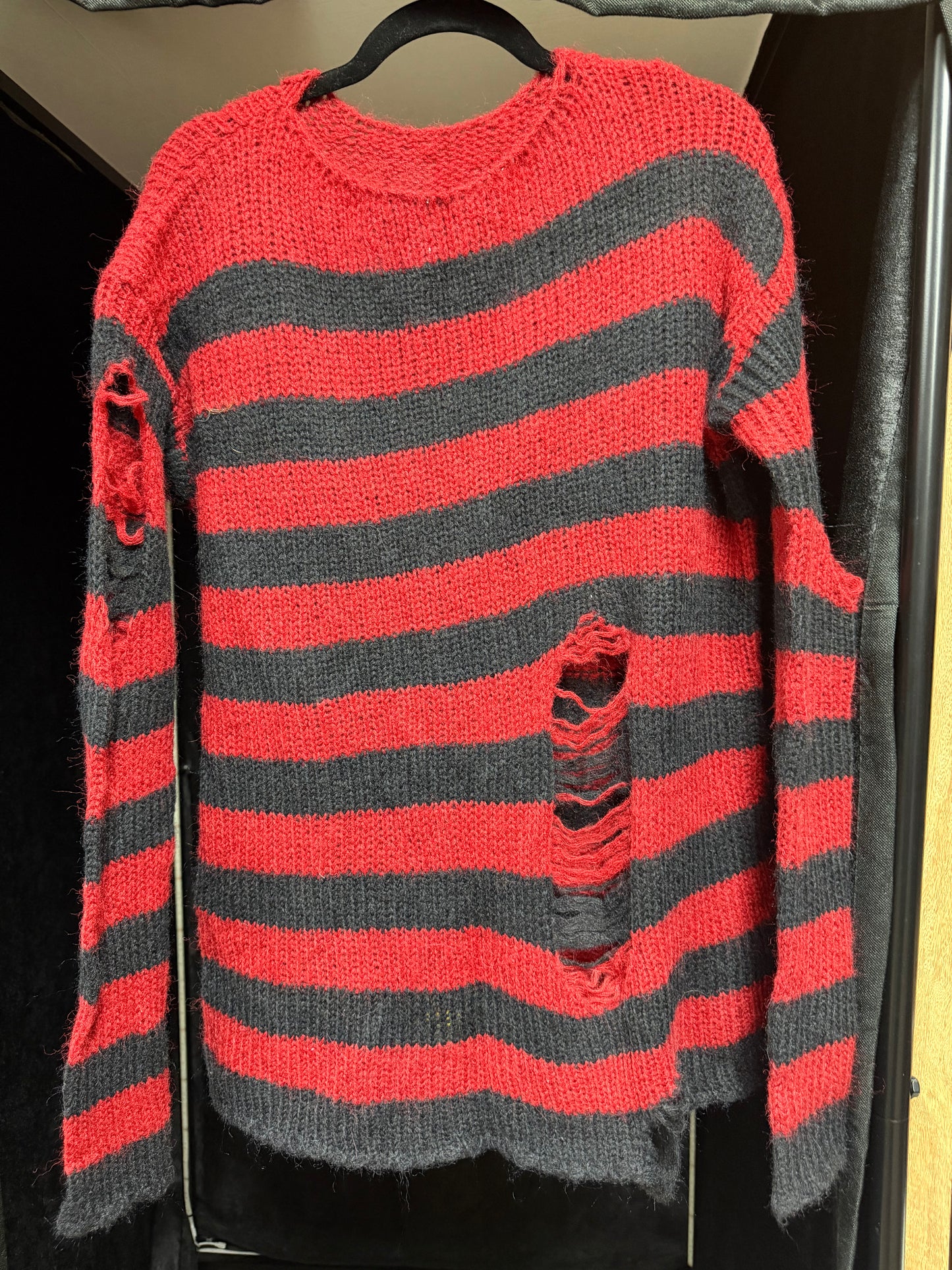 Freddy Krueger Looking Sweater- Size Large