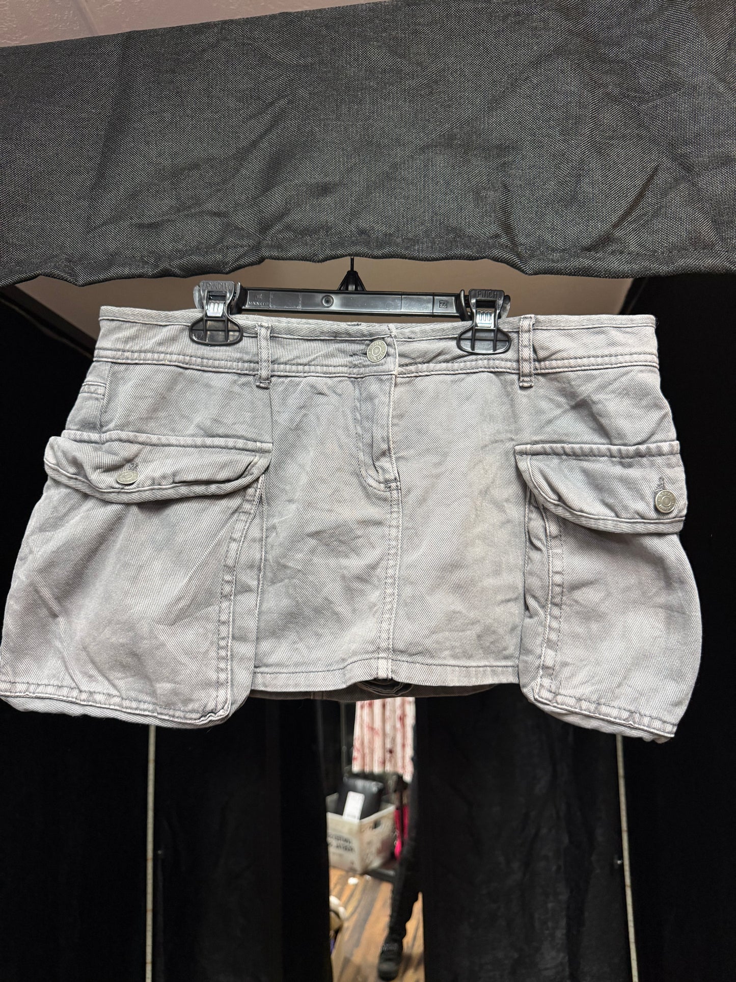 Grunge Cargo Mini Skort- Size Med