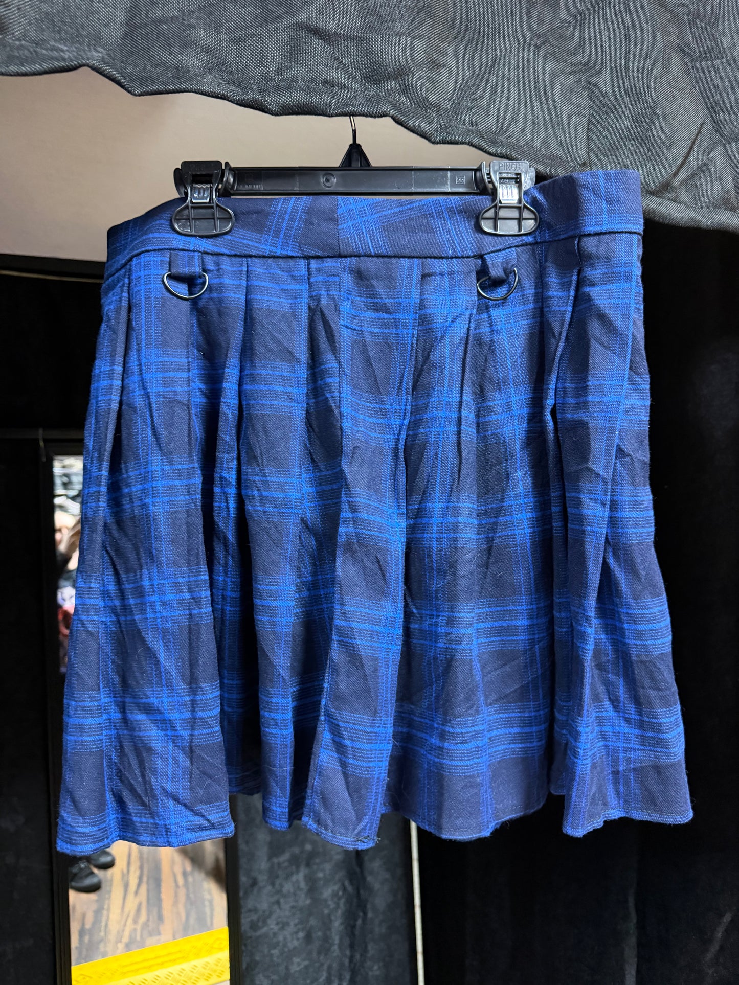 Alt plaid D-ring skirt 🖤Size M