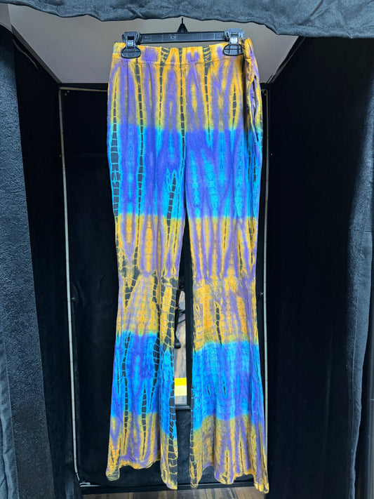 One-of-a-kind tie dye flares- Size F