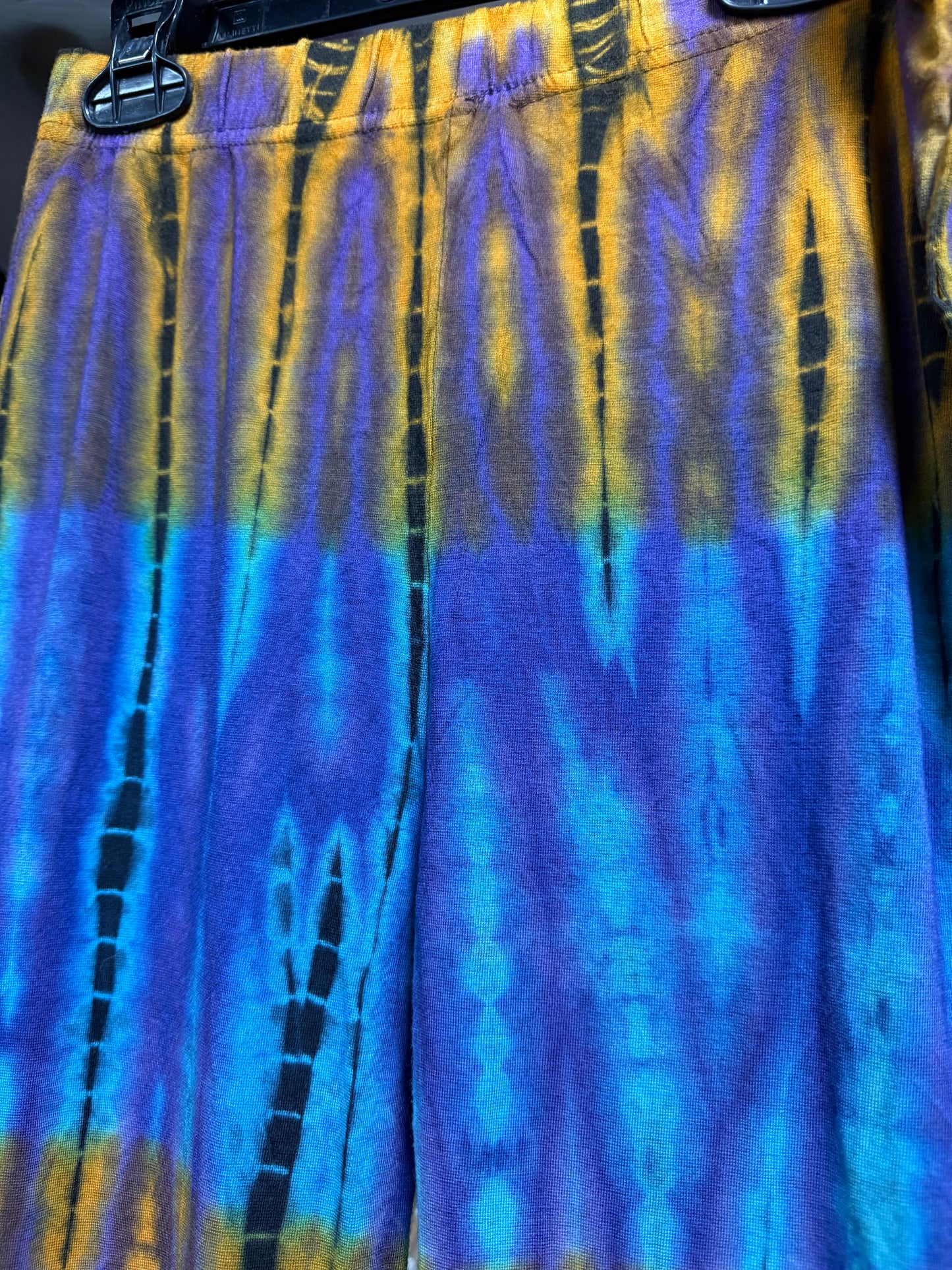 One-of-a-kind tie dye flares- Size F