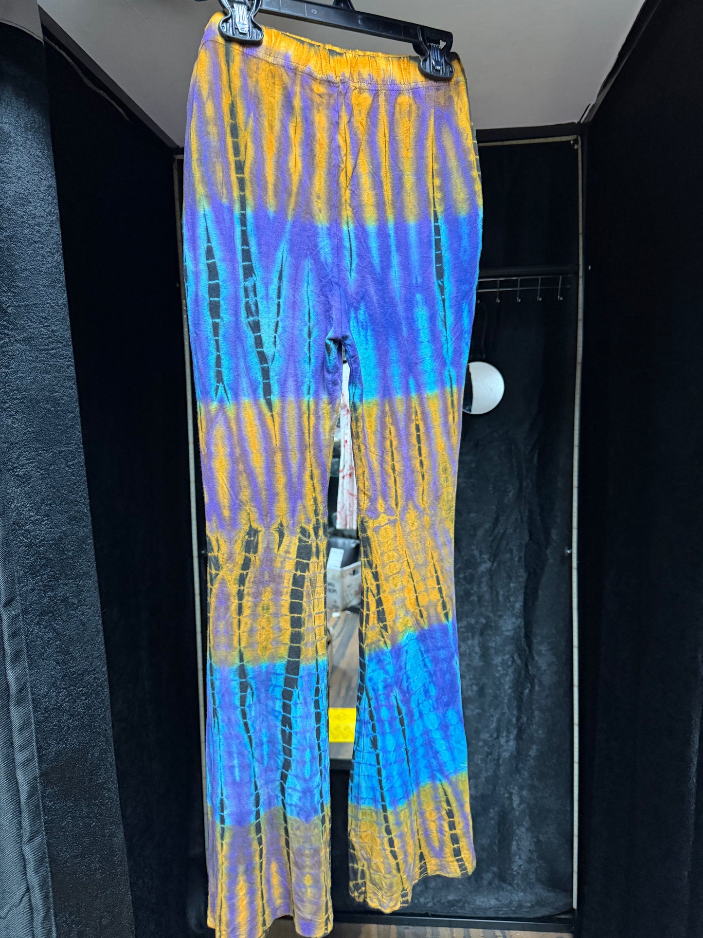 One-of-a-kind tie dye flares- Size F
