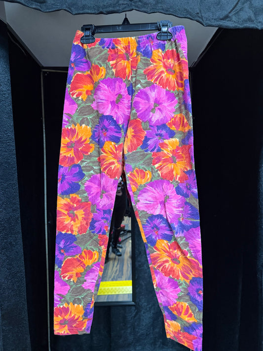 Vintage 90s Witch Garden Pants 🌺🖤Size Large