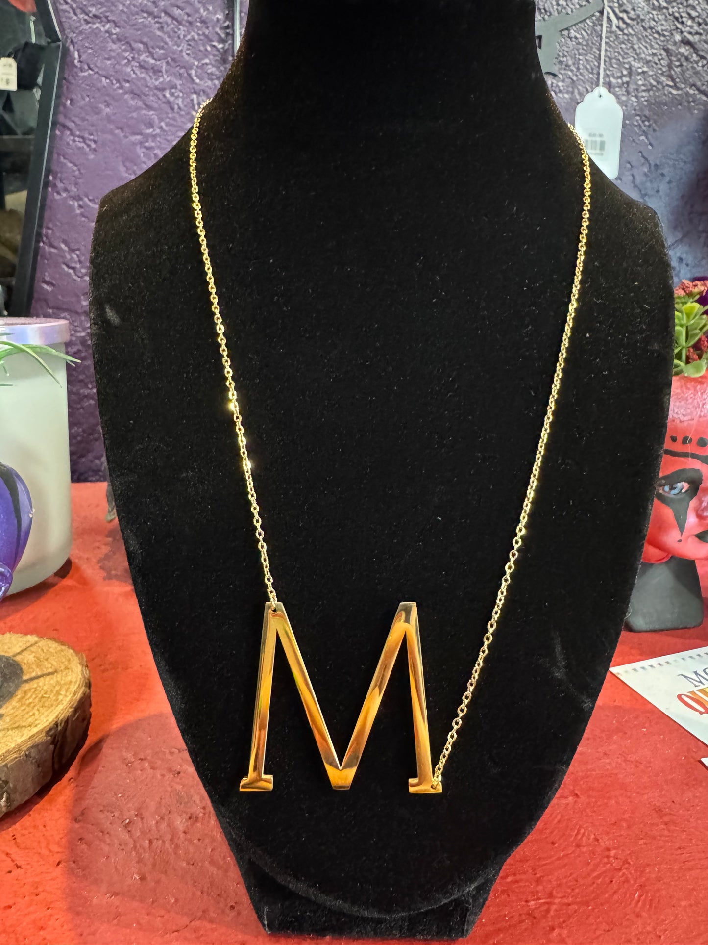 Letter "M" Necklace