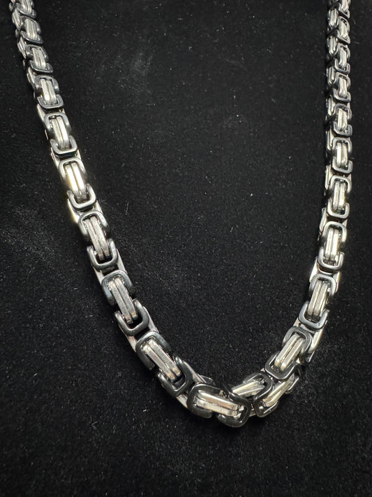 Stainless Steel Chain Necklace & Bracelet Set