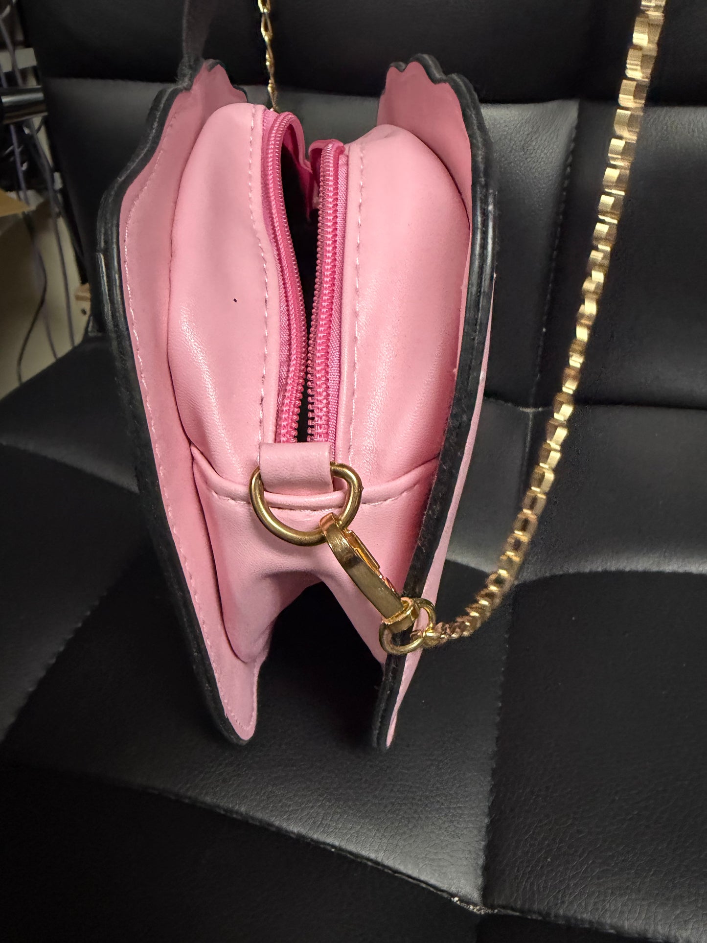 Pastel Goth Pumpkin Purse – Pink Halloween Crossbody